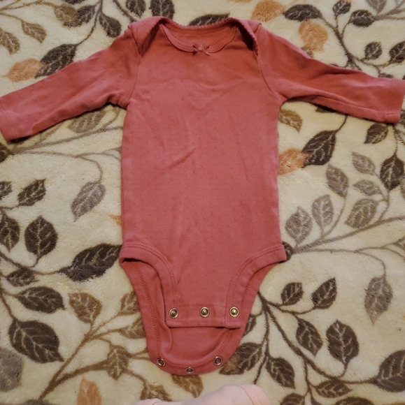 0-3 M Baby Girl Long Sleeve Onsies - Picture 4 of 6